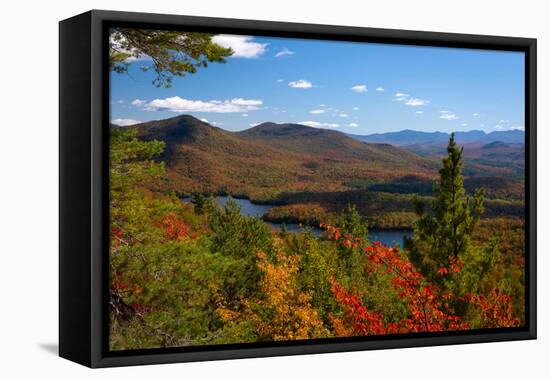 View of McKenzie Pond from Mount Baker, Adirondack Mountains State Park, New York State, USA-null-Framed Premier Image Canvas