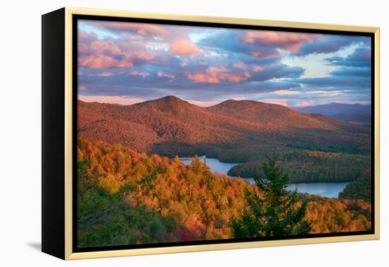 View of McKenzie Pond from Mount Baker, Adirondack Mountains State Park, New York State, USA-null-Framed Premier Image Canvas