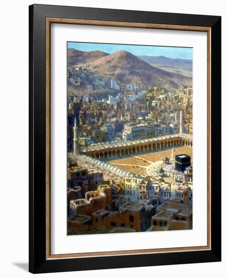 View of Mecca, from La Vie De Mohammed, Prophete D'Allah, C1880-C1920-Etienne Dinet-Framed Giclee Print