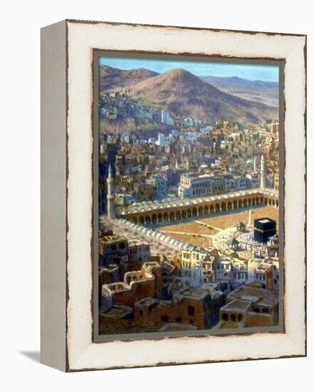 View of Mecca, from La Vie De Mohammed, Prophete D'Allah, C1880-C1920-Etienne Dinet-Framed Premier Image Canvas