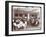 View of Men and Women Dining in a Cafeteria at Parke, Davis and Co., Chemists, Hudson and Vestry…-Byron Company-Framed Giclee Print