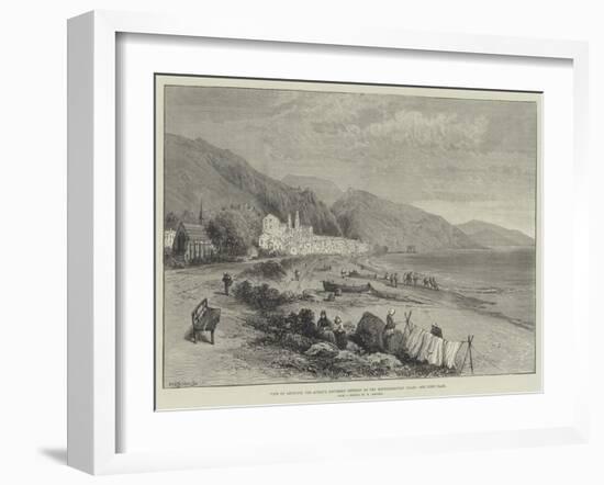 View of Mentone, the Queen's Southern Retreat on the Mediterranean Coast-William 'Crimea' Simpson-Framed Giclee Print