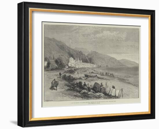 View of Mentone, the Queen's Southern Retreat on the Mediterranean Coast-William 'Crimea' Simpson-Framed Giclee Print