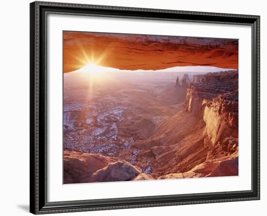 View of Mesa Arch at Sunrise, Canyonlands National Park, Utah, USA-Scott T. Smith-Framed Photographic Print