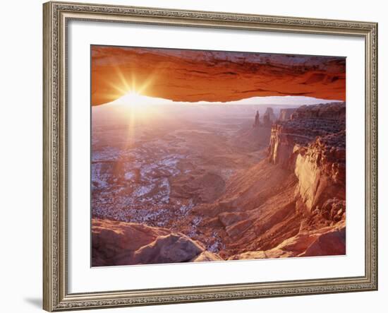 View of Mesa Arch at Sunrise, Canyonlands National Park, Utah, USA-Scott T. Smith-Framed Photographic Print