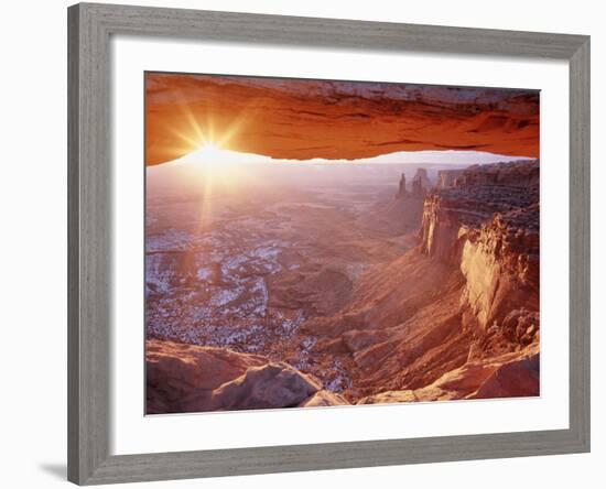 View of Mesa Arch at Sunrise, Canyonlands National Park, Utah, USA-Scott T. Smith-Framed Photographic Print