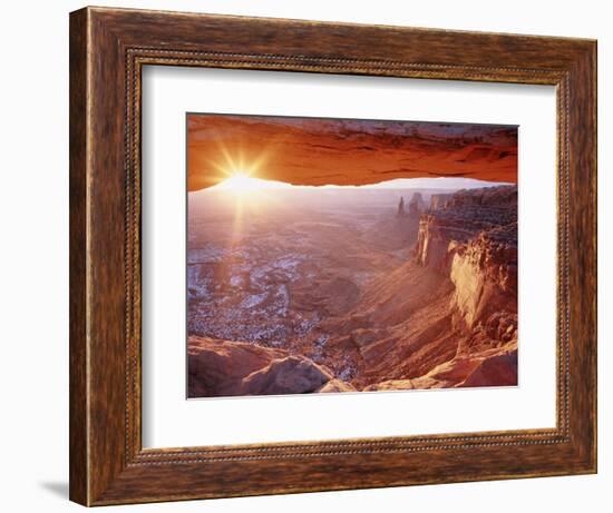 View of Mesa Arch at Sunrise, Canyonlands National Park, Utah, USA-Scott T. Smith-Framed Photographic Print