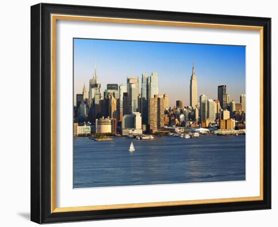 View of Midtown Manhattan across the Hudson River, Manhattan, New York City, New York, United State-Gavin Hellier-Framed Photographic Print