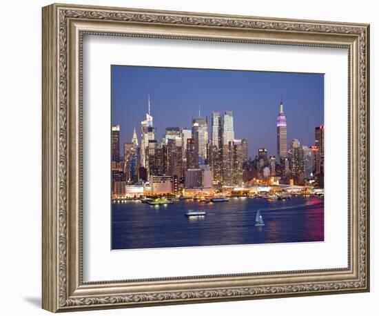 View of Midtown Manhattan across the Hudson River, Manhattan, New York City, New York, United State-Gavin Hellier-Framed Photographic Print