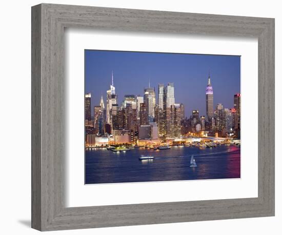 View of Midtown Manhattan across the Hudson River, Manhattan, New York City, New York, United State-Gavin Hellier-Framed Photographic Print