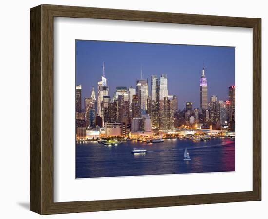 View of Midtown Manhattan across the Hudson River, Manhattan, New York City, New York, United State-Gavin Hellier-Framed Photographic Print