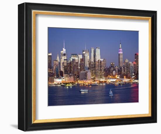 View of Midtown Manhattan across the Hudson River, Manhattan, New York City, New York, United State-Gavin Hellier-Framed Photographic Print