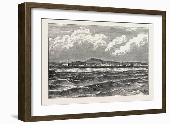 View of Mocha, Arabia. Mocha, Yemen, Red Sea Port and Source of Mocha Coffee-null-Framed Giclee Print