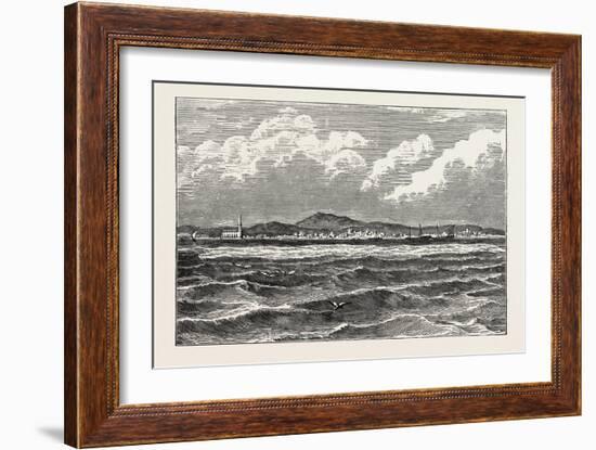 View of Mocha, Arabia. Mocha, Yemen, Red Sea Port and Source of Mocha Coffee-null-Framed Giclee Print