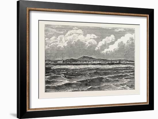 View of Mocha, Arabia. Mocha, Yemen, Red Sea Port and Source of Mocha Coffee-null-Framed Giclee Print