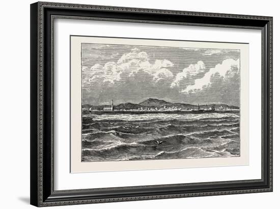 View of Mocha, Arabia. Mocha, Yemen, Red Sea Port and Source of Mocha Coffee-null-Framed Giclee Print