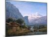 View of Mont Blanc - Karl Friedrich Schinkel (1781-1841). Oil on Canvas, 1813. Dimension : 37,5X42-Karl Friedrich Schinkel-Mounted Giclee Print