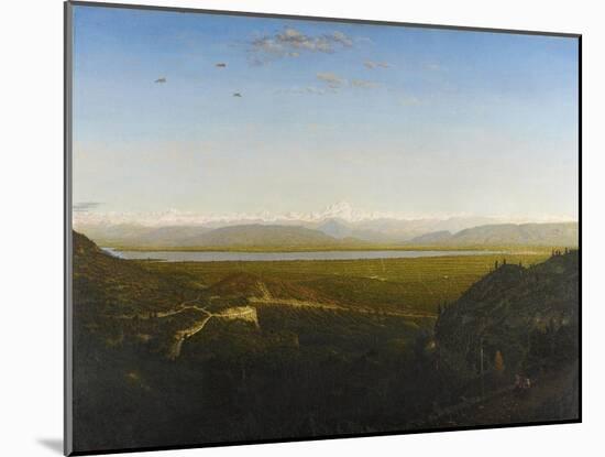View of Mont Blanc, Seen from La Faucille, C.1865-Theodore Rousseau-Mounted Giclee Print