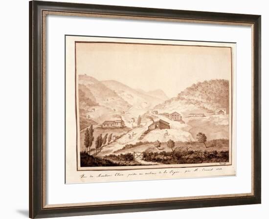 View of Montioni, Taken from the Middle of the Vine, 1812-Salomon Guillaume Counis-Framed Giclee Print