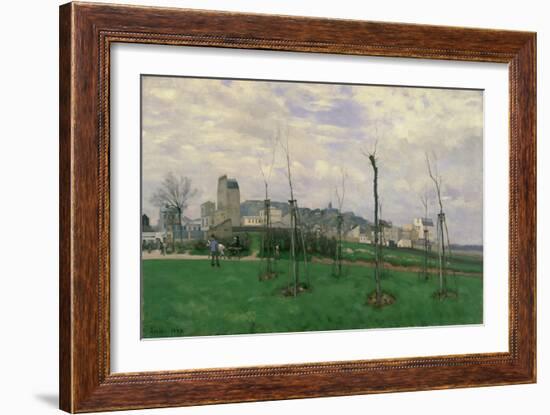 View of Montmartre from the Cité Des Fleurs, 1869-Alfred Sisley-Framed Giclee Print