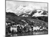 View of Montreux, on Lake Geneva, Switzerland, January 1959-null-Mounted Photographic Print