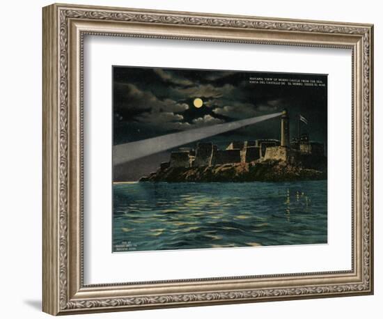 View of Morro Castle from the sea, Havana, Cuba, c1920-Unknown-Framed Giclee Print