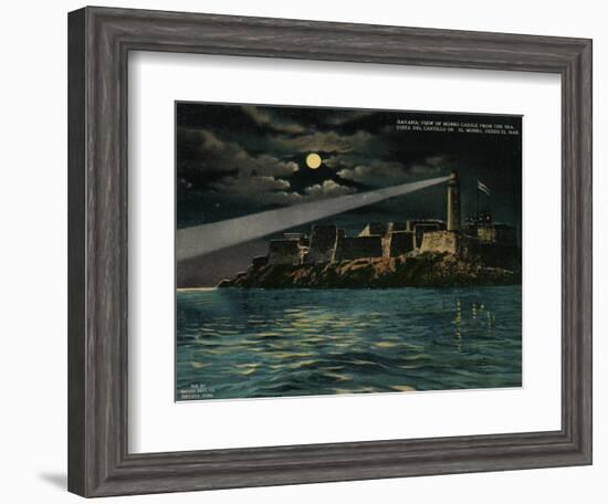 View of Morro Castle from the sea, Havana, Cuba, c1920-Unknown-Framed Giclee Print