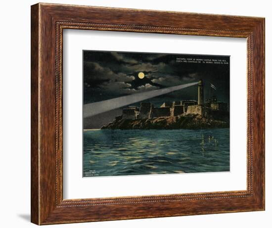 View of Morro Castle from the sea, Havana, Cuba, c1920-Unknown-Framed Giclee Print