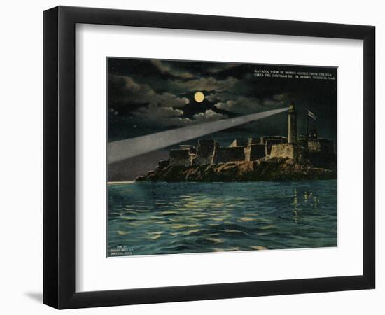 View of Morro Castle from the sea, Havana, Cuba, c1920-Unknown-Framed Giclee Print