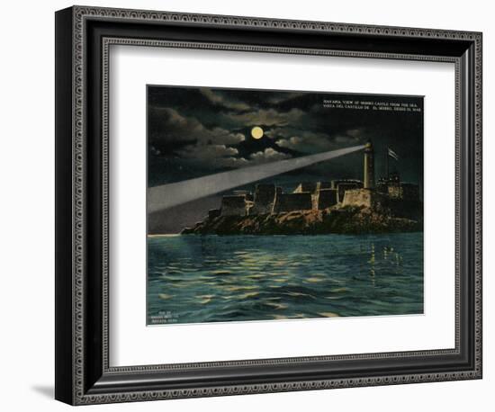 View of Morro Castle from the sea, Havana, Cuba, c1920-Unknown-Framed Giclee Print