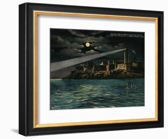 View of Morro Castle from the sea, Havana, Cuba, c1920-Unknown-Framed Giclee Print