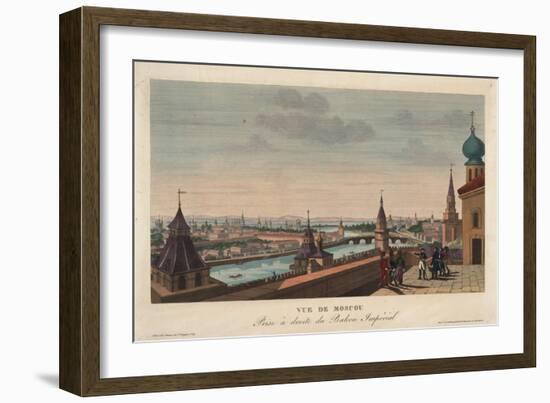 View of Moscow, Taken from the Balcony of the Imperial Palace, 1812-Henri Courvoisier-Voisin-Framed Giclee Print