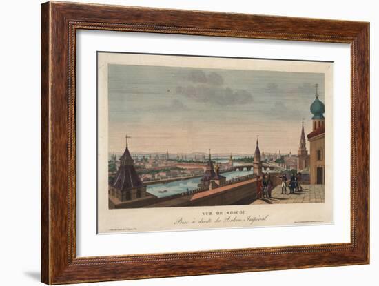 View of Moscow, Taken from the Balcony of the Imperial Palace, 1812-Henri Courvoisier-Voisin-Framed Giclee Print