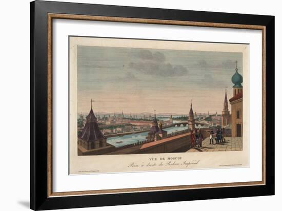 View of Moscow, Taken from the Balcony of the Imperial Palace, 1812-Henri Courvoisier-Voisin-Framed Giclee Print