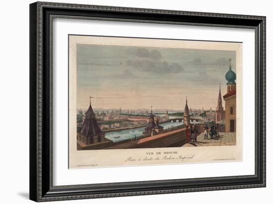 View of Moscow, Taken from the Balcony of the Imperial Palace, 1812-Henri Courvoisier-Voisin-Framed Giclee Print