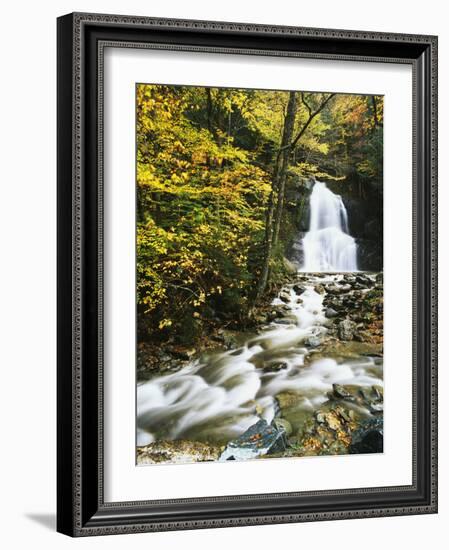 View of Moss Glen Falls in Autumn, Granville, Vermont, USA-Adam Jones-Framed Photographic Print