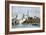 View of Mosul, Iraq, from the Tigris River, 1800s-null-Framed Giclee Print