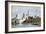 View of Mosul, Iraq, from the Tigris River, 1800s-null-Framed Giclee Print