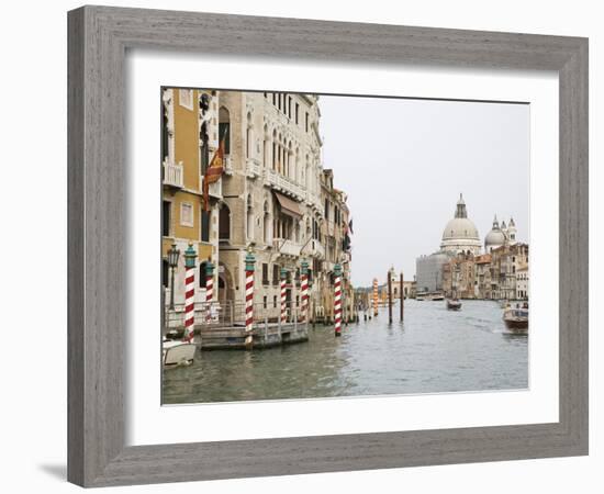 View of Motorboats on the Grand Canal, Venice, Italy-Dennis Flaherty-Framed Photographic Print