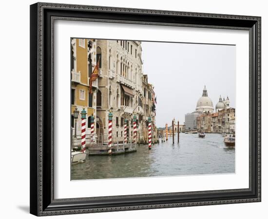 View of Motorboats on the Grand Canal, Venice, Italy-Dennis Flaherty-Framed Photographic Print