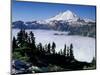 View of Mount Baker from Artist's Point, Snoqualmie National Forest, Washington, USA-William Sutton-Mounted Photographic Print