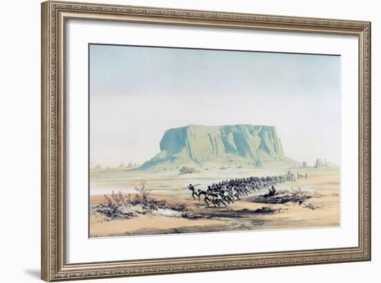 View of Mount Barkal, Sudan, 1842-1845-E Weidenbach-Framed Giclee Print