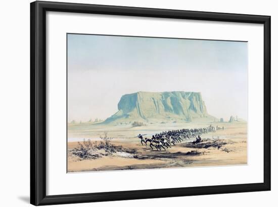 View of Mount Barkal, Sudan, 1842-1845-E Weidenbach-Framed Giclee Print