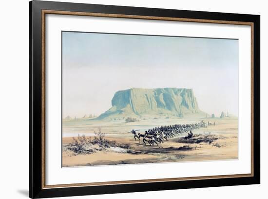 View of Mount Barkal, Sudan, 1842-1845-E Weidenbach-Framed Giclee Print