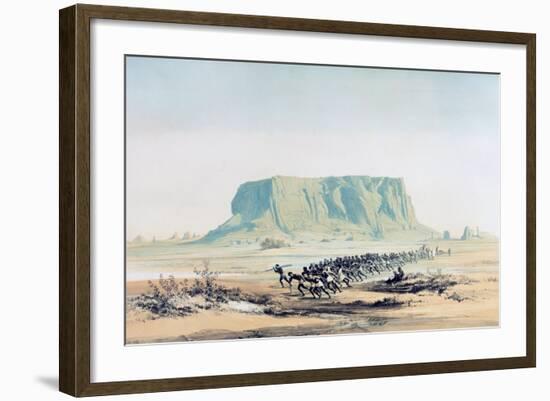 View of Mount Barkal, Sudan, 1842-1845-E Weidenbach-Framed Giclee Print