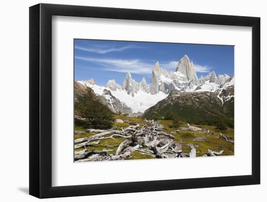 View of Mount Fitz Roy on Laguna de Los Tres trail, El Chalten, Patagonia, Argentina, South America-Stuart Black-Framed Photographic Print
