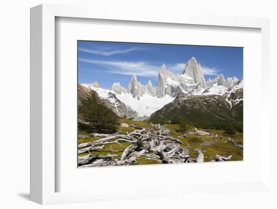 View of Mount Fitz Roy on Laguna de Los Tres trail, El Chalten, Patagonia, Argentina, South America-Stuart Black-Framed Photographic Print