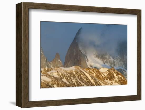 View of Mount Fitzroy Near El Chalten at Sunrise, Patagonia, Argentina, South America-Michael Runkel-Framed Photographic Print