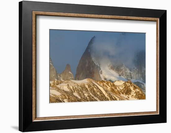 View of Mount Fitzroy Near El Chalten at Sunrise, Patagonia, Argentina, South America-Michael Runkel-Framed Photographic Print