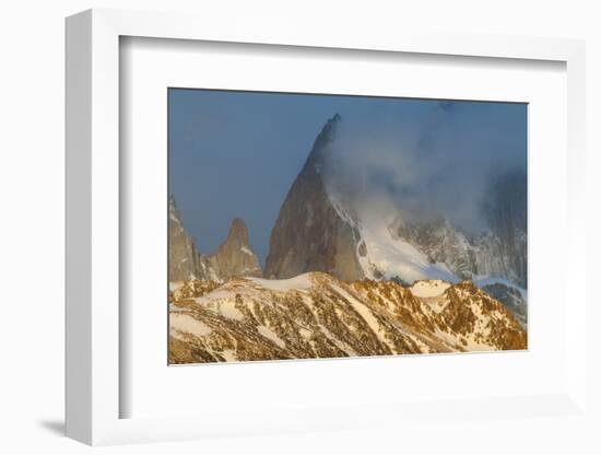 View of Mount Fitzroy Near El Chalten at Sunrise, Patagonia, Argentina, South America-Michael Runkel-Framed Photographic Print